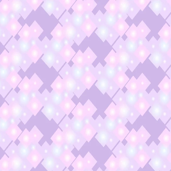 Bright Lilac Pink Pattern Created Author Brush — Vetor de Stock