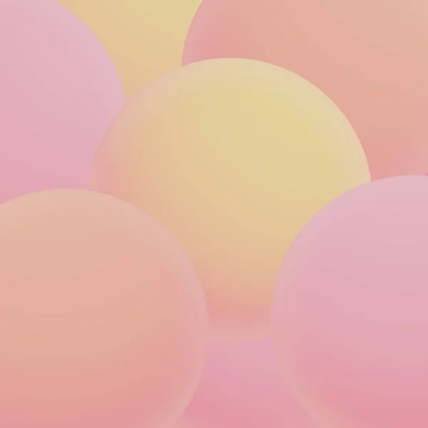 Delicate Background Colored Shapes Yellow Pink Gradients — ストックベクタ