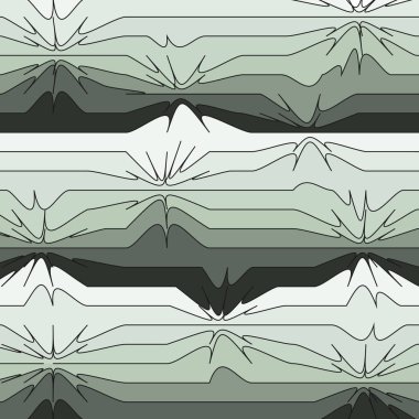 Gri, yeşil ton3d eğimli çizgilerin soyut arkaplanı.