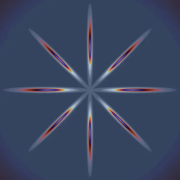 Абстрактная Необычно Структурированная Цветная Звезда Градиентно Сером Фоне — стоковый вектор