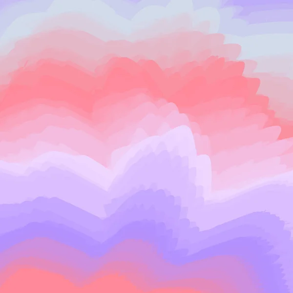 Abstrakte Sanfte Hintergrund Von Vielen Farbigen Gebogen Form Von Wellen — Stockvektor