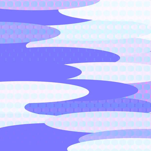 Représentation Abstraite Impression Des Vagues Rivière Sous Forme Ovales Rose — Image vectorielle