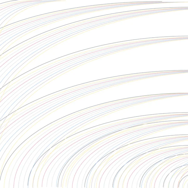 Mavimsi bir arka planda pürüzsüz yuvarlak renkli çizgiler.