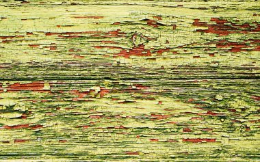 Zaman zaman boyası çatlamış eski ahşap arka plan. Eski arkaplan