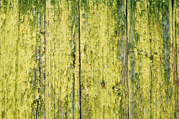 Stare Drewniane Zielone Tło Popękaną Czasu Czasu Farbą Kontekst Vintage — Zdjęcie stockowe