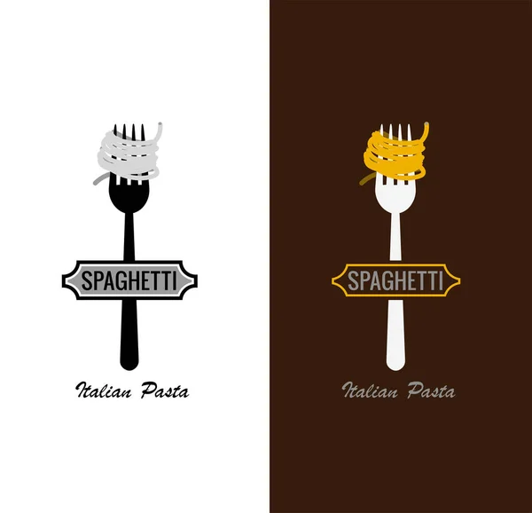 Logo Sur Thème Nourriture Restaurant Dans Style Minimaliste — Image vectorielle