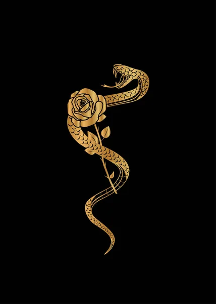 Hermosa Ilustración Sobre Tema Los Animales Con Una Hermosa Serpiente — Vector de stock