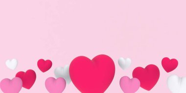 Velvet Realistik 3D Hearts. Romantik Sevgililer Günü Kalbi. 3 boyutlu canlandırma. Düğün, Yıldönümü, Doğum Günü, Sevgililer Günü, Parti Davetiyeleri, Albüm Albümü.