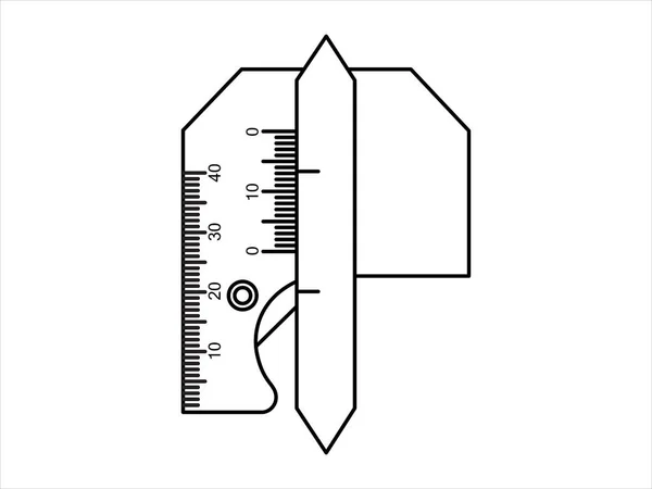 1模板 测量装置 焊缝万用表 矢量说明 — 图库矢量图片