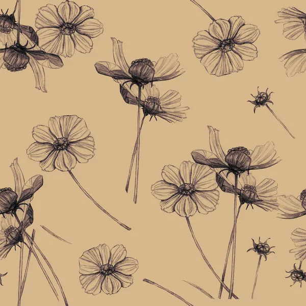 seamless pattern of flowers graphics