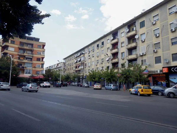 Tirana Albania Centro Ciudad Verano — Foto de Stock