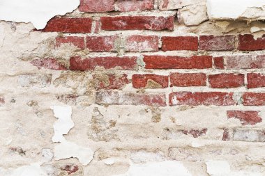 Eski tuğla duvar Mükemmel grunge arka plan. Boşluğu kopyala.