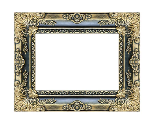 Foto Frame Oude Vintage Geïsoleerd Witte Achtergrond — Stockfoto