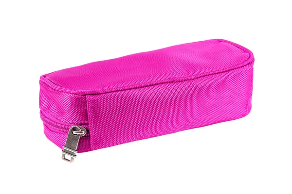 Kozmetik çanta beyaz arkaplanda izole.