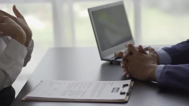 Woman Sent Her Resume Employer Confirm Her Job Application Concept — Vídeo de Stock