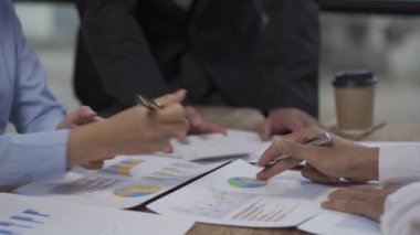 creative young people in asia Discuss business, finance, accounting, brainstorm, meet in a modern office.coworker teamwork concept
