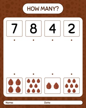 Çam kozalağıyla kaç tane sayma oyunu. Anaokulu öğrencilerinin çalışma listesi, çocukların faaliyet listesi.