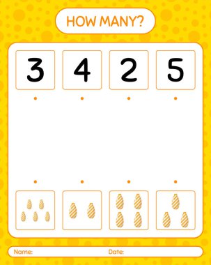 Yılbaşı süsüyle kaç tane sayma oyunu. Anaokulu öğrencilerinin çalışma listesi, çocukların faaliyet listesi.