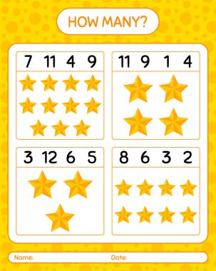 Yılbaşı süsüyle kaç tane sayma oyunu. Anaokulu öğrencilerinin çalışma listesi, çocukların faaliyet listesi.