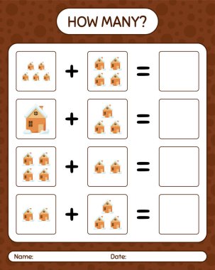 House 'la kaç tane sayma oyunu var? Anaokulu öğrencilerinin çalışma listesi, çocukların faaliyet listesi.