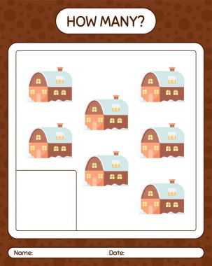 House 'la kaç tane sayma oyunu var? Anaokulu öğrencilerinin çalışma listesi, çocukların faaliyet listesi.
