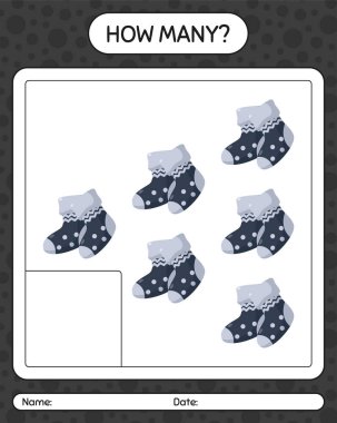 Çorapla kaç tane sayma oyunu. Anaokulu öğrencilerinin çalışma listesi, çocukların faaliyet listesi.