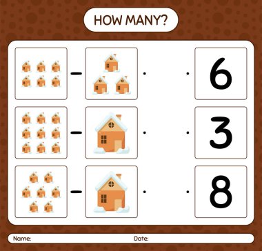 House 'la kaç tane sayma oyunu var? Anaokulu öğrencilerinin çalışma listesi, çocukların faaliyet listesi.