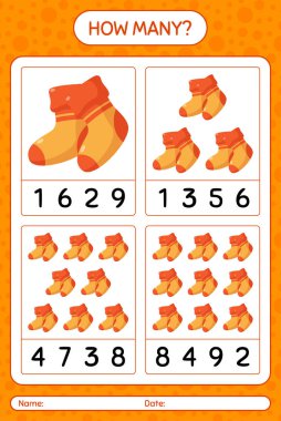 Çorapla kaç tane sayma oyunu. Anaokulu öğrencilerinin çalışma listesi, çocukların faaliyet listesi.