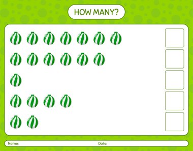 Yılbaşı süsüyle kaç tane sayma oyunu. Anaokulu öğrencilerinin çalışma listesi, çocukların faaliyet listesi.