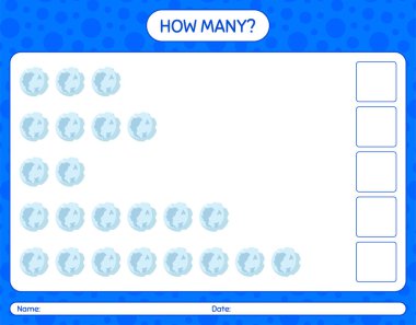 Dolunayda kaç tane sayma oyunu var? Anaokulu öğrencilerinin çalışma listesi, çocukların faaliyet listesi.