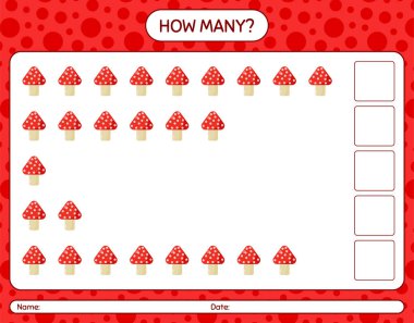 Mantarlı kaç tane sayma oyunu var? Anaokulu öğrencilerinin çalışma listesi, çocukların faaliyet listesi.