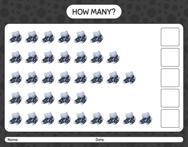 Çorapla kaç tane sayma oyunu. Anaokulu öğrencilerinin çalışma listesi, çocukların faaliyet listesi.