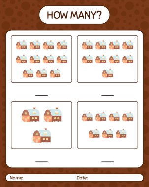 House 'la kaç tane sayma oyunu var? Anaokulu öğrencilerinin çalışma listesi, çocukların faaliyet listesi.