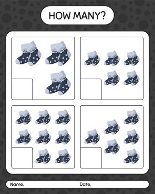 Çorapla kaç tane sayma oyunu. Anaokulu öğrencilerinin çalışma listesi, çocukların faaliyet listesi.