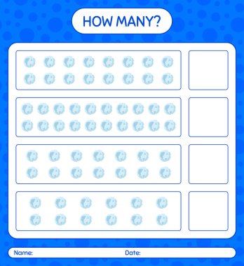 Dolunayda kaç tane sayma oyunu var? Anaokulu öğrencilerinin çalışma listesi, çocukların faaliyet listesi.