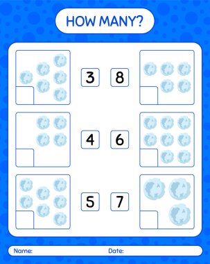 Dolunayda kaç tane sayma oyunu var? Anaokulu öğrencilerinin çalışma listesi, çocukların faaliyet listesi.