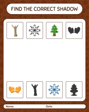 Noel ikonu ile doğru gölgeler oyununu bul. Anaokulu öğrencilerinin çalışma listesi, çocukların faaliyet listesi.