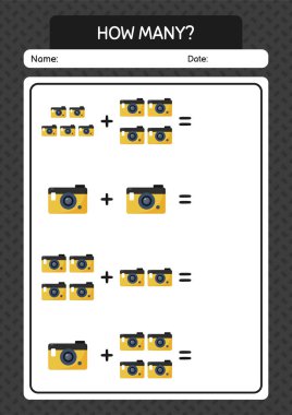 Kameralı kaç tane sayma oyunu var? Anaokulu öğrencilerinin çalışma listesi, çocukların faaliyet listesi.