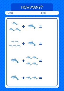 Yunuslarla kaç tane sayma oyunu var? Anaokulu öğrencilerinin çalışma listesi, çocukların faaliyet listesi.