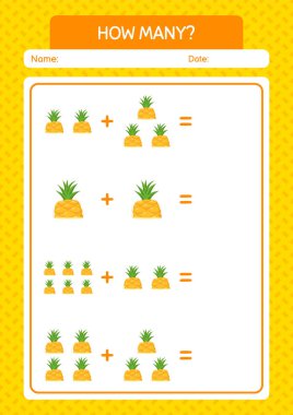 Ananaslı kaç tane sayma oyunu var? Anaokulu öğrencilerinin çalışma listesi, çocukların faaliyet listesi.