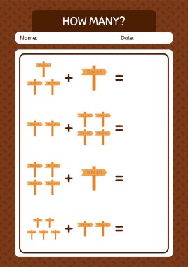 İşaret panosuyla kaç tane sayma oyunu. Anaokulu öğrencilerinin çalışma listesi, çocukların faaliyet listesi.