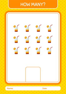 Kokteylle kaç tane sayma oyunu. Anaokulu öğrencilerinin çalışma listesi, çocukların faaliyet listesi.