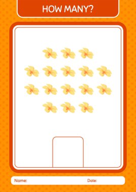 Çiçekle kaç tane sayma oyunu var? Anaokulu öğrencilerinin çalışma listesi, çocukların faaliyet listesi.