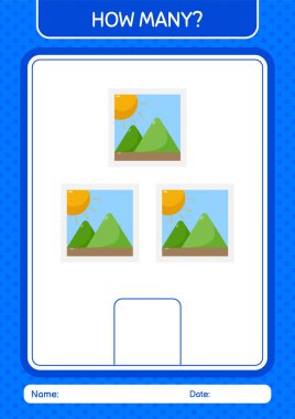Kaç tane fotoğraflı sayma oyunu var? Anaokulu öğrencilerinin çalışma listesi, çocukların faaliyet listesi.