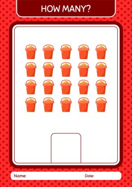 Kum kovası ile kaç tane sayma oyunu. Anaokulu öğrencilerinin çalışma listesi, çocukların faaliyet listesi.