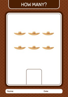 Hasır şapkalı kaç tane sayma oyunu var? Anaokulu öğrencilerinin çalışma listesi, çocukların faaliyet listesi.