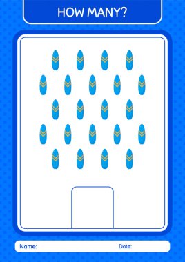 Sörf tahtasıyla kaç tane sayma oyunu. Anaokulu öğrencilerinin çalışma listesi, çocukların faaliyet listesi.