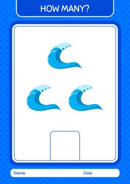 Dalgalarla kaç tane sayma oyunu var? Anaokulu öğrencilerinin çalışma listesi, çocukların faaliyet listesi.