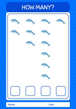 Yunuslarla kaç tane sayma oyunu var? Anaokulu öğrencilerinin çalışma listesi, çocukların faaliyet listesi.
