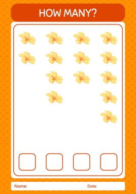 Çiçekle kaç tane sayma oyunu var? Anaokulu öğrencilerinin çalışma listesi, çocukların faaliyet listesi.